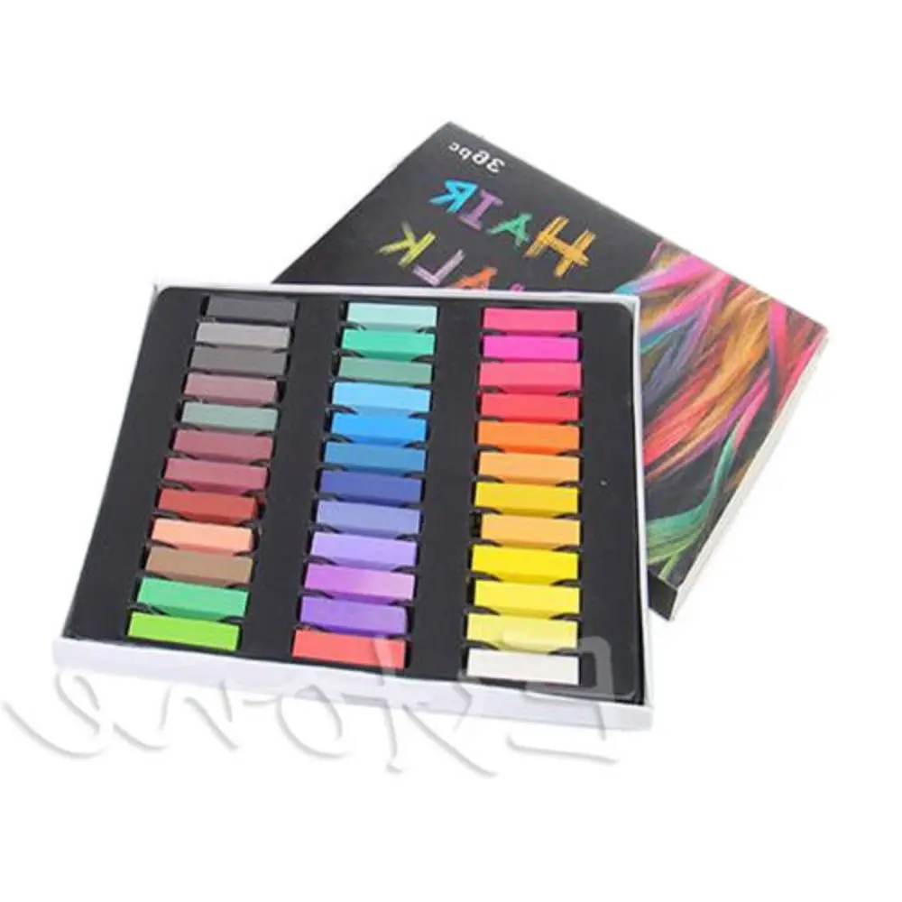 6/12/24/36 Color Fast Temporary Non-Toxic Short Hair Chalk Dye Soft Pastel Salon HOT | Канцтовары для офиса и