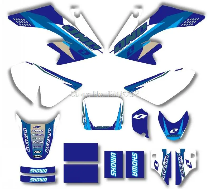 New Style TEAM GRAPHICS&BACKGROUNDS DECAL STICKERS Kits For HONDA CRF50 CRF50F 2004-2012 (Blue/White)
New Style TEAM GRAPHICS&BACKGROUNDS DECAL STICKERS Kits For HONDA CRF50 CRF50F 2004-2012 (Blue/White)