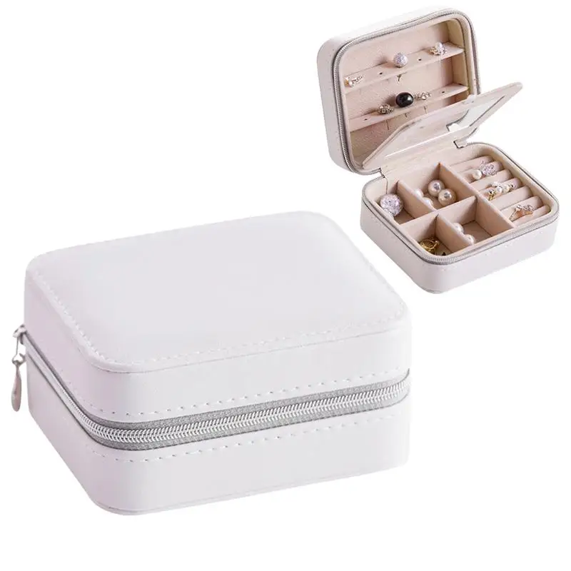 Small Multifunction PU Leather Storage Organizer Jewelry Box Portable Travel Case | Дом и сад