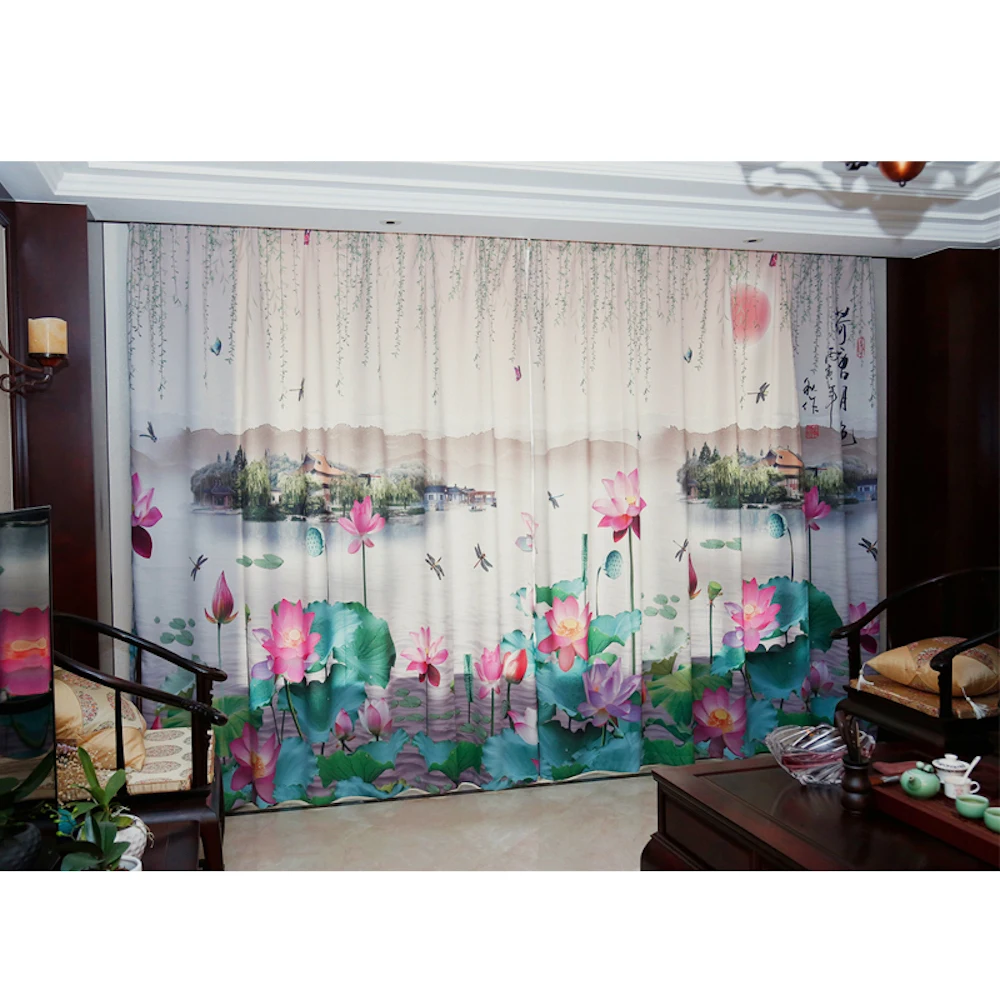 Custom Made 2x Grommet Window Draperies Chinese Curtain Living Room Window Dressing Tulle 200x260cm Lotos Leaves Village White
Custom Made 2x Grommet Window Draperies Chinese Curtain Living Room Window Dressing Tulle 200x260cm Lotos Leaves Village White