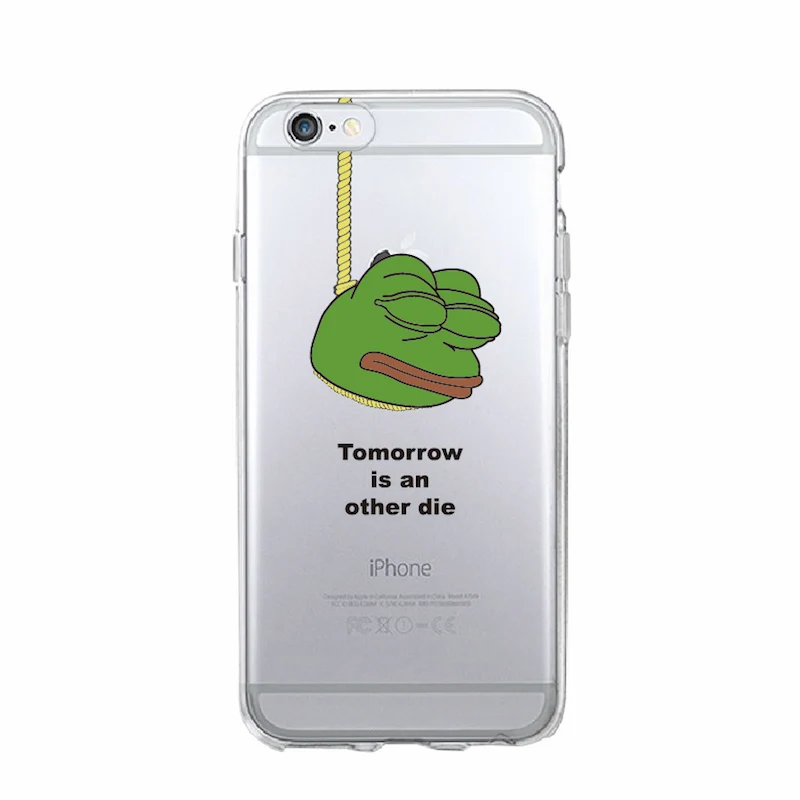 Мягкий ТПУ чехол для iPhone 12 Mini 11 Pro Max 7 7Plus 6 6S 6Plus 8 8Plus X XS 5 Pepe Memes Sad Frog|Бамперы| |
