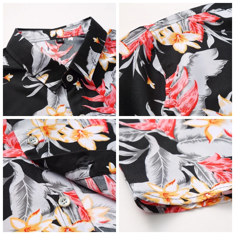 JZ CHIEF Slim Fit Shirt Men Hawaiian Beach Summer Floral Short Sleeve Shirt Male Business Casual Social Shirt Plus Size 7XL Tops
JZ CHIEF Slim Fit Shirt Men Hawaiian Beach Summer Floral Short Sleeve Shirt Male Business Casual Social Shirt Plus Size 7XL Tops