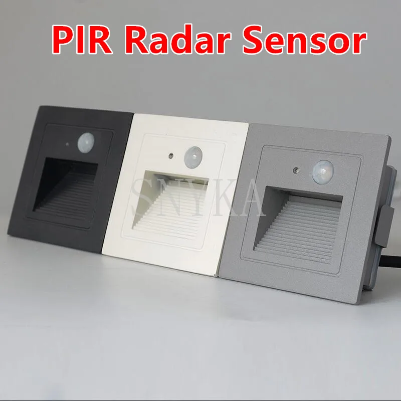 3 Вт PIR детектор движения + светильник сенсор светодиодный для лестницы уличный