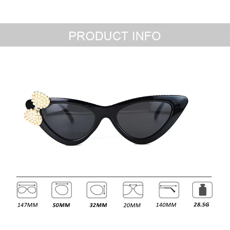 Rhinestone Love Womens Vintage Sunglasses Fashion Cat Eye Sunglasses Brand Designer UV400 Gifts
Rhinestone Love Womens Vintage Sunglasses Fashion Cat Eye Sunglasses Brand Designer UV400 Gifts