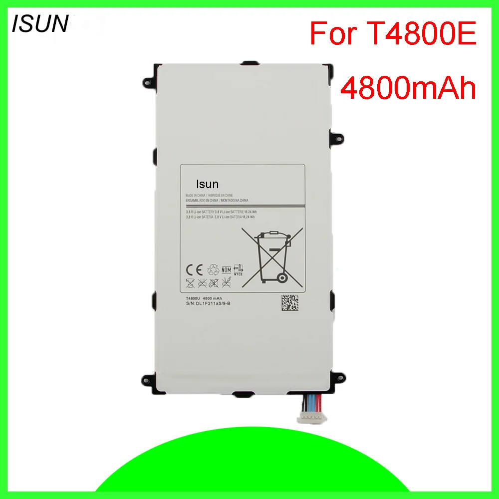 ISUN 5 шт./лот 4800 мАч 18.24Wh T4800E Замена батареи для Samsung Galaxy Tab Pro 8,4 дюймов 8,4 "T320 T321 T325 SM-T320 SM-321
ISUN 5 шт./лот 4800 мАч 18.24Wh T4800E Замена батареи для Samsung Galaxy Tab Pro 8,4 дюймов 8,4 "T320 T321 T325 SM-T320 SM-321