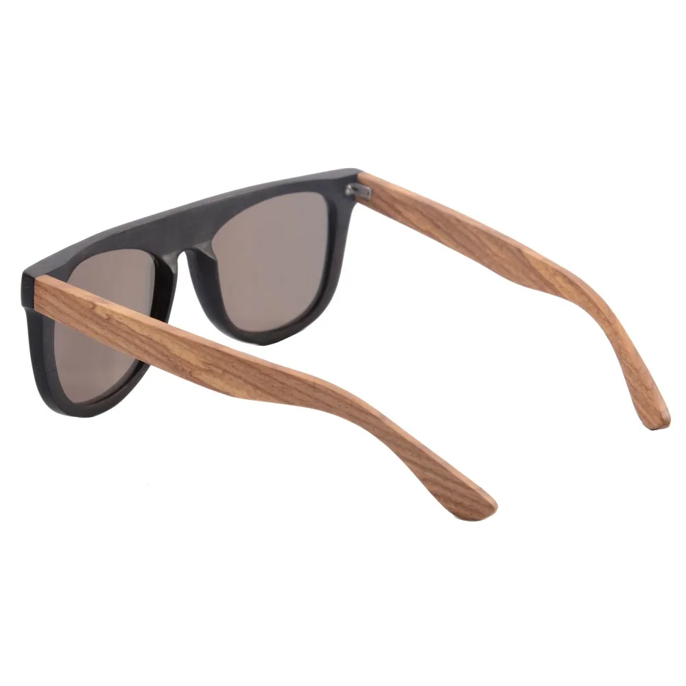 

SHINU brand ebony Wood SunGlasses handmade sun glasses Fashion Famous Brand Designer mirror coating goggle Oculos De Sol z6002