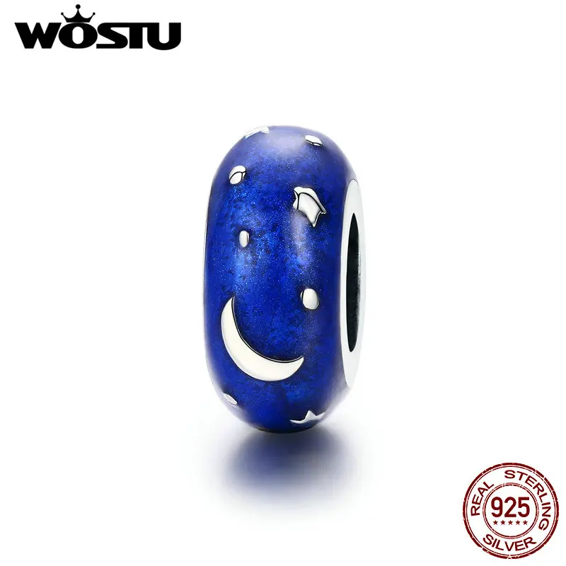 WOSTU 2019 New 925 Sterling Silver Starry Sky Spacer Stopper Beads fit Wostu Original DIY Charm Bracelet Pendant Gift CQC599
WOSTU 2019 New 925 Sterling Silver Starry Sky Spacer Stopper Beads fit Wostu Original DIY Charm Bracelet Pendant Gift CQC599