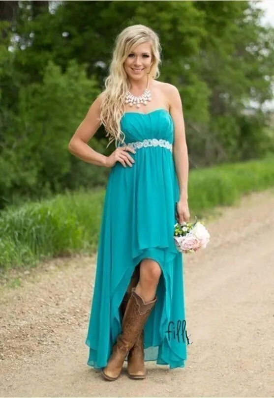 Hi Low Bridesmaid Dresses For Women A-line Sweetheart Chiffon Sash Long Cheap Under 50 Wedding Party Dresses
Hi Low Bridesmaid Dresses For Women A-line Sweetheart Chiffon Sash Long Cheap Under 50 Wedding Party Dresses