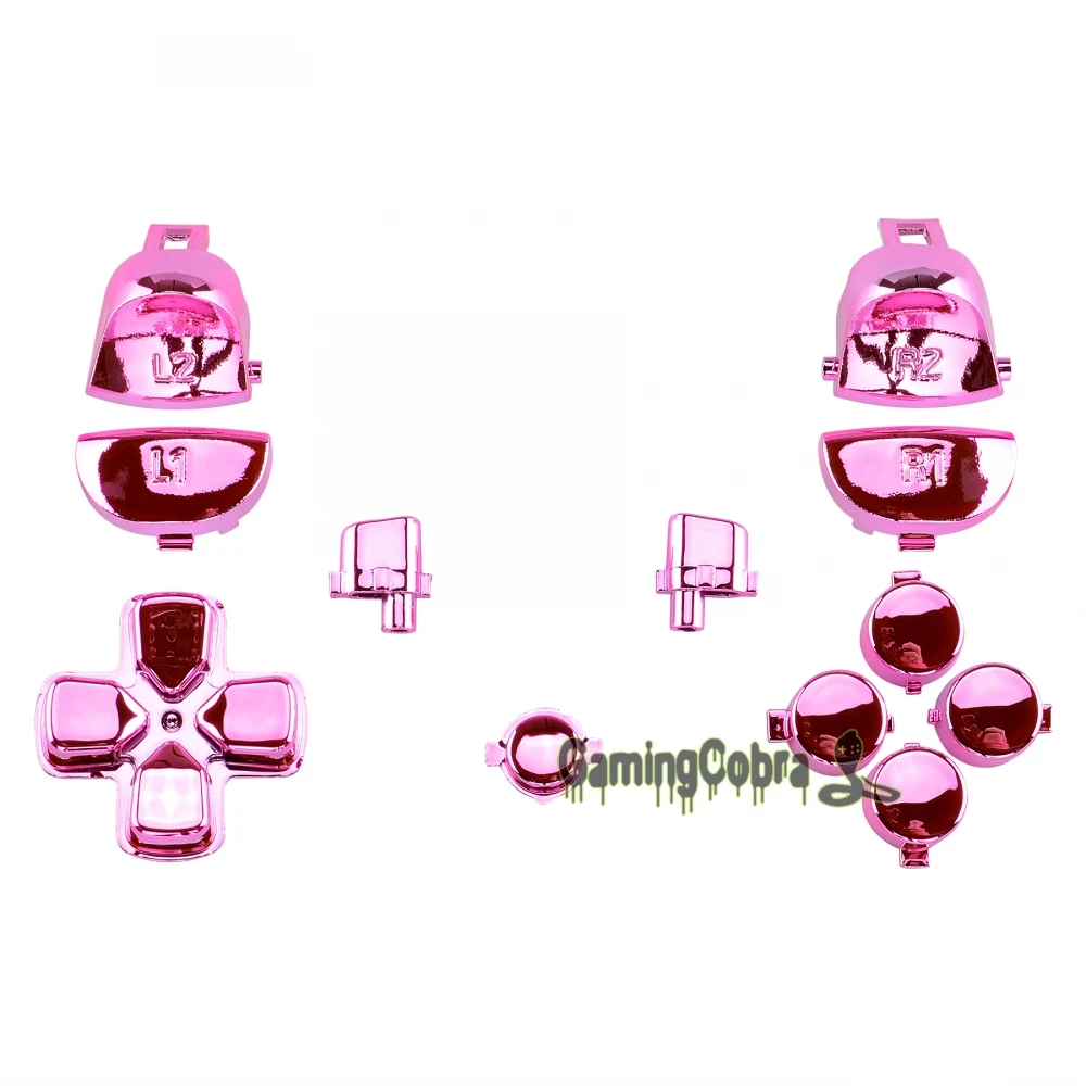 eXtremeRate Chrome Pink Replacement Full Set Buttons Dpad L1R1 L2R2 for PS4 Pro PS4 Slim Game Controller
eXtremeRate Chrome Pink Replacement Full Set Buttons Dpad L1R1 L2R2 for PS4 Pro PS4 Slim Game Controller