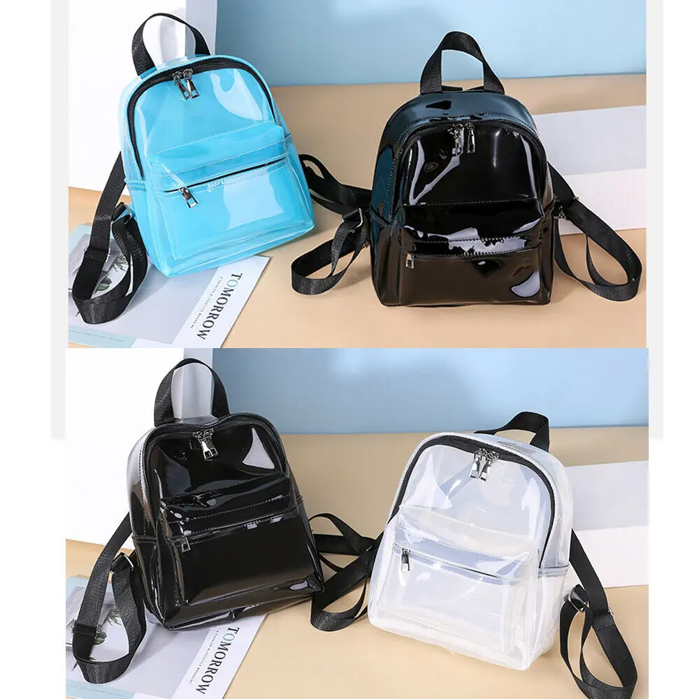 Women Fashion PVC Transparent Mini Backpack Summer Jelly Candy Bags Student School Bag Girl's Travel Rucksack
Women Fashion PVC Transparent Mini Backpack Summer Jelly Candy Bags Student School Bag Girl's Travel Rucksack