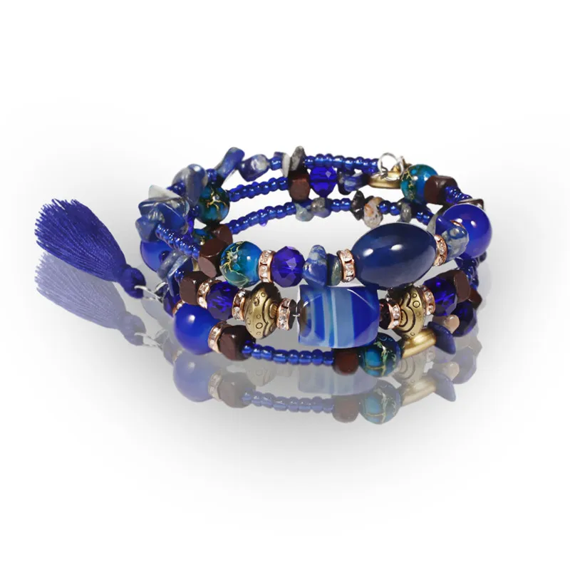Bohemian Handmade Geometric Crystal Beaded Bracelets For Female Multi Layer Flower Tassel Bracelet Wedding Jewelry bizuteria
Bohemian Handmade Geometric Crystal Beaded Bracelets For Female Multi Layer Flower Tassel Bracelet Wedding Jewelry bizuteria