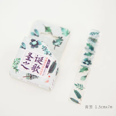 1.5cm 7m 1 pcs Merry Christmas theme winter leaves style washi tape Scrapbook use as gift seal Label Masking home gift decor
1.5cm 7m 1 pcs Merry Christmas theme winter leaves style washi tape Scrapbook use as gift seal Label Masking home gift decor