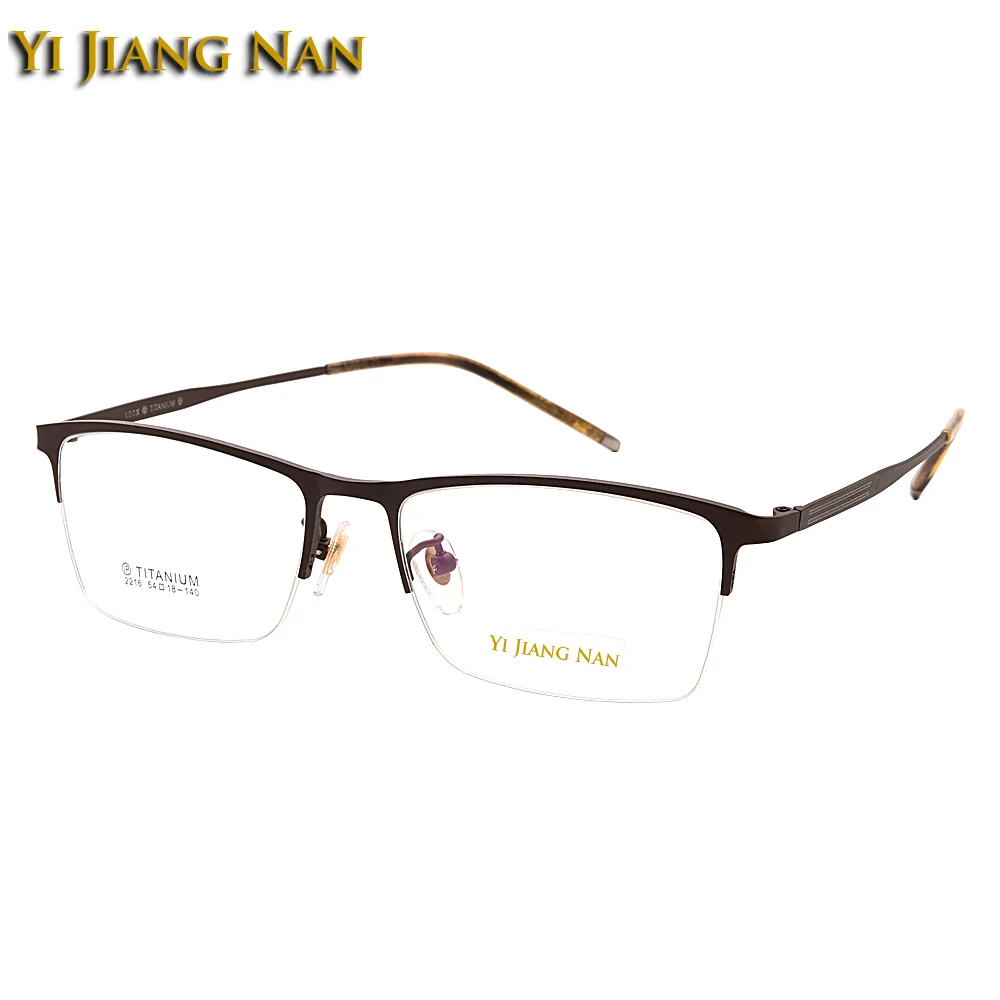 Men Top Quality Pure Titanium Light Weight Frame Half Frame Prescription Eyeglasses Frames Transparent Lenses
Men Top Quality Pure Titanium Light Weight Frame Half Frame Prescription Eyeglasses Frames Transparent Lenses
