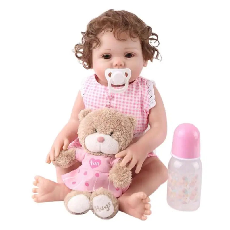 48cm Simulation Reborn Baby Doll Toy for Kids Vinyl Realistic Lifelike Baby Doll with Clothes Children Simulation Playmate Gifts
48cm Simulation Reborn Baby Doll Toy for Kids Vinyl Realistic Lifelike Baby Doll with Clothes Children Simulation Playmate Gifts