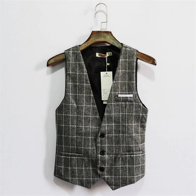 Men's Vest Large Size Sleeveless Jackets Men's Clothing L-7XL Retro British Men's Suit Waistcoat Casual Business Plaid Vests
Men's Vest Large Size Sleeveless Jackets Men's Clothing L-7XL Retro British Men's Suit Waistcoat Casual Business Plaid Vests