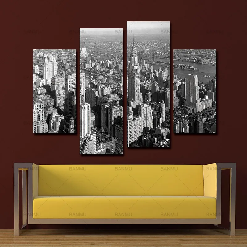 BANMU Wall Painting canvas picture Black And White New York City Home Decor Art Picture Paint On Canvas Prints Painting Wall
BANMU Wall Painting canvas picture Black And White New York City Home Decor Art Picture Paint On Canvas Prints Painting Wall