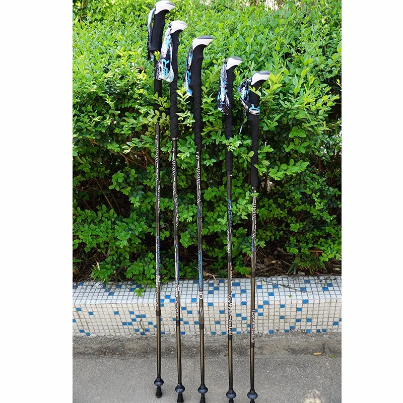 Pioneer 2 Piece 100% Carbon Fiber Hiking Trail Running Poles Compact Portable Collapsible Sticks - 1Pair | Спорт и развлечения