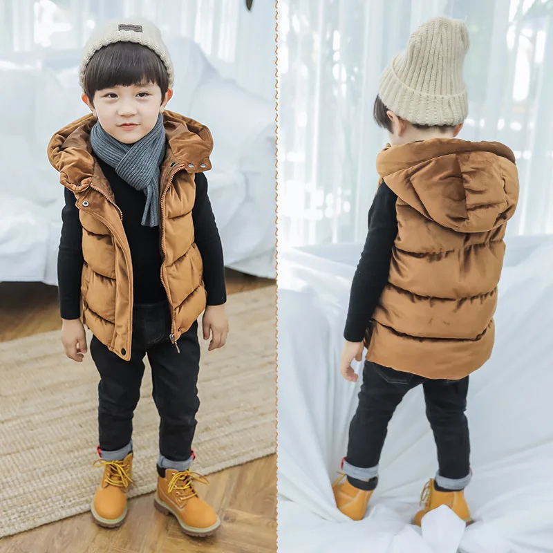 2019 Winter Kids Boys Girls Waistcoat Vest Hooded Jackets Baby Thicken Keep Warm Outerwear Coats Free Shipping Children Clothes
2019 Winter Kids Boys Girls Waistcoat Vest Hooded Jackets Baby Thicken Keep Warm Outerwear Coats Free Shipping Children Clothes