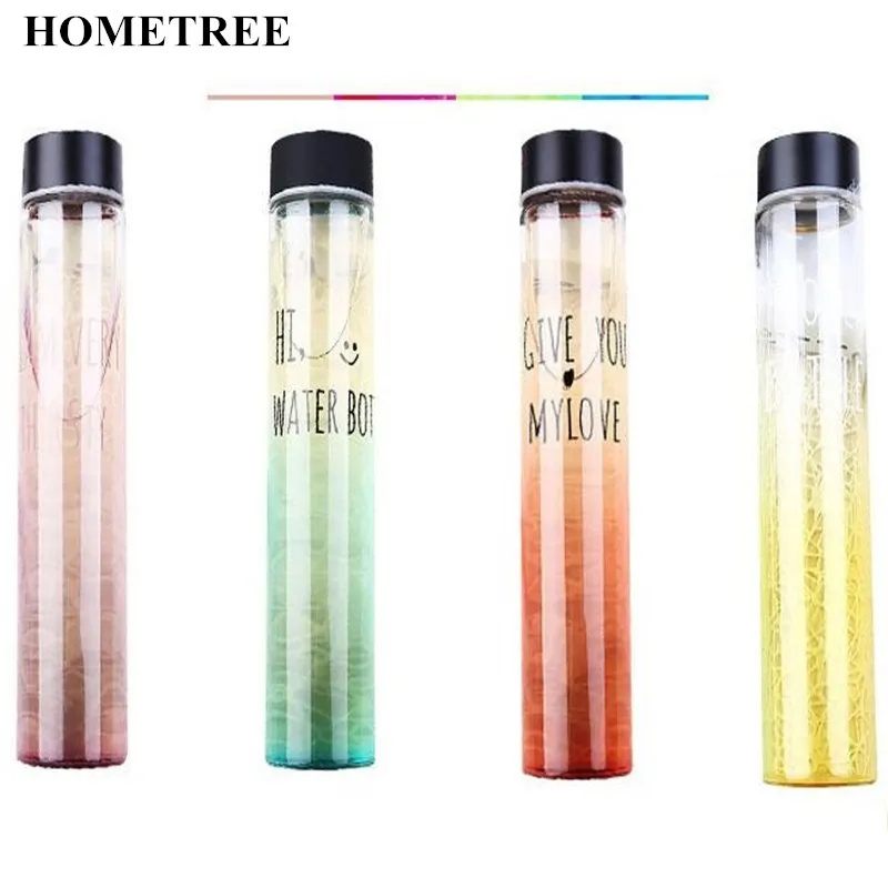 HOMETREE 1Pc Creative Glass Transparent Water Bottle Gradient Color Travel Water Bottle With Cover Water Bottles 300-400ml H599
HOMETREE 1Pc Creative Glass Transparent Water Bottle Gradient Color Travel Water Bottle With Cover Water Bottles 300-400ml H599