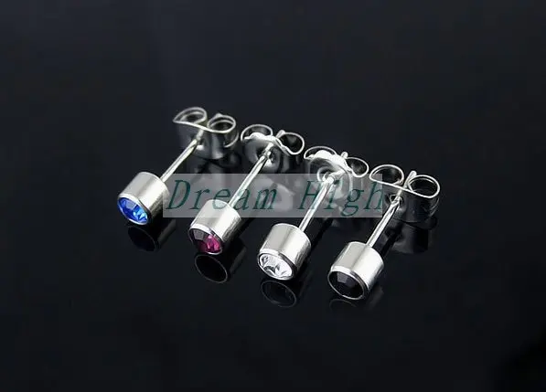 New Arrive Ear stud Earring Ear Nail Crystal 316L Surgical steel 100pair/lot Free Shipping 4mm Mixed Colors Hot sale
New Arrive Ear stud Earring Ear Nail Crystal 316L Surgical steel 100pair/lot Free Shipping 4mm Mixed Colors Hot sale