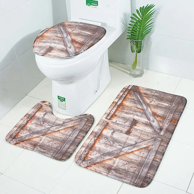 Zeegle 3Pcs Bath Mat Bathroom Wooden Pattern Carpet For Bathroom Absorbent Bathroom Floor Mats Bath Rugs Non-slip Mat For Toilet
Zeegle 3Pcs Bath Mat Bathroom Wooden Pattern Carpet For Bathroom Absorbent Bathroom Floor Mats Bath Rugs Non-slip Mat For Toilet