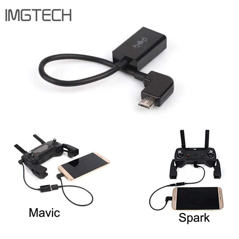 DJI SPARK/ DJI Mavic Pro/Air Remote Controller Data Converting Cable USB Port Energy Conversion Line Wire for Smartphone Tablets
DJI SPARK/ DJI Mavic Pro/Air Remote Controller Data Converting Cable USB Port Energy Conversion Line Wire for Smartphone Tablets