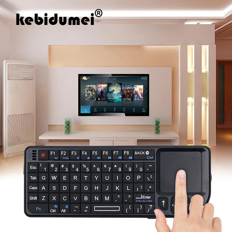 Kebidumei Высококачественная беспроводная клавиатура 2 4G RF 3 в 1 новая с тачпадом мышь