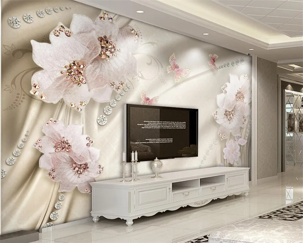 Beibehang 3d wallpaper Luxury high quality Luxury diamond flowers 3d TV room background wall murals wallpaper papel parede 3d
Beibehang 3d wallpaper Luxury high quality Luxury diamond flowers 3d TV room background wall murals wallpaper papel parede 3d