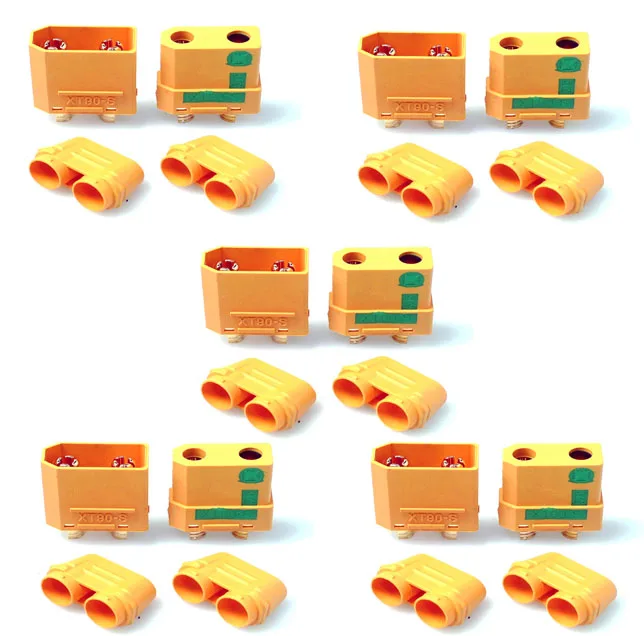 5 Pairs Amass Anti Spark Connector Plug XT90-S Male/Female (Upgrading version of XT90 )
5 Pairs Amass Anti Spark Connector Plug XT90-S Male/Female (Upgrading version of XT90 )