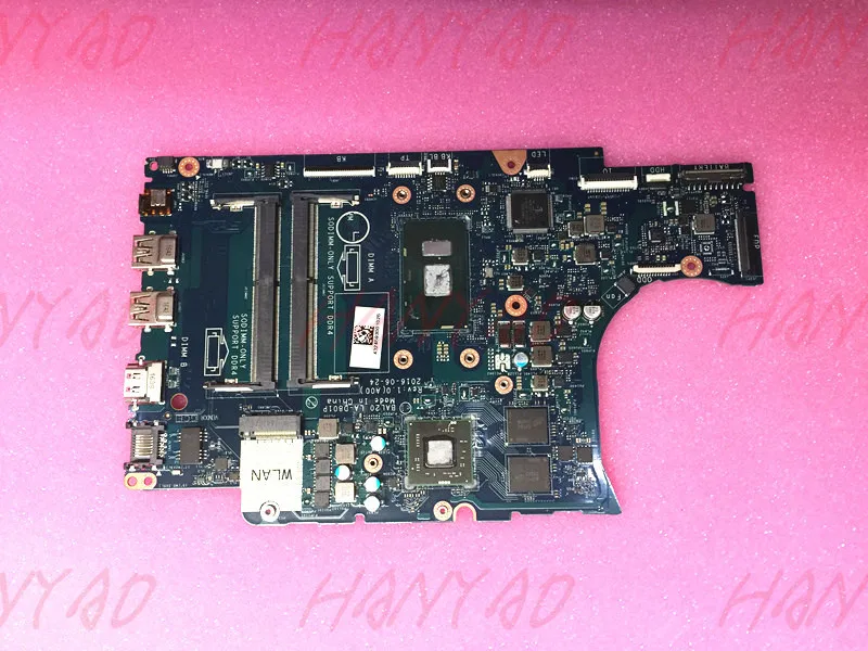 CN-0Y8N7H 0Y8N7H Y8N7H для DELL 5567 5767 материнская плата для ноутбука с SR2ZU i5 cpu BAL20 LA-D801P DDR4 100% Протестировано
CN-0Y8N7H 0Y8N7H Y8N7H для DELL 5567 5767 материнская плата для ноутбука с SR2ZU i5 cpu BAL20 LA-D801P DDR4 100% Протестировано