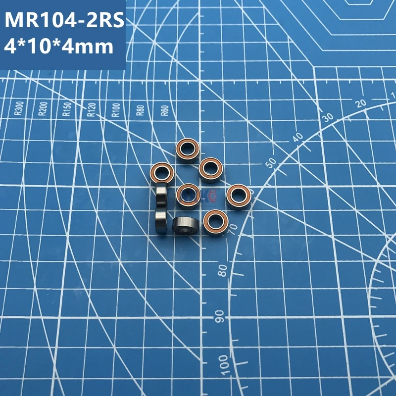 Free shipping high quality 10pcs MR104-2RS (Orange sealed) 4*10*4mm miniature deep groove ball bearing L-1040-2RS MR104RS MR104
Free shipping high quality 10pcs MR104-2RS (Orange sealed) 4*10*4mm miniature deep groove ball bearing L-1040-2RS MR104RS MR104