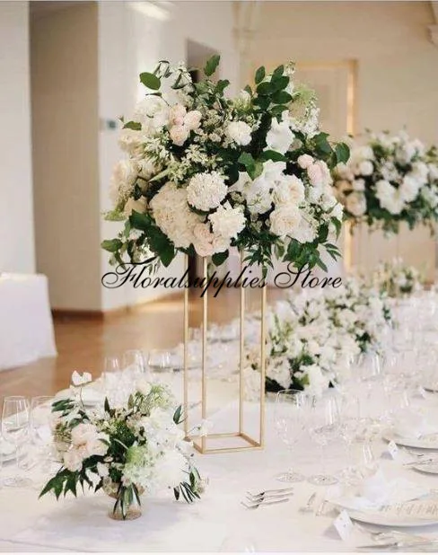 Gold Metal Geometric Stands Metal Stands Square wedding centerpiece Tall Wedding Decoration Centerpiece Vases
Gold Metal Geometric Stands Metal Stands Square wedding centerpiece Tall Wedding Decoration Centerpiece Vases