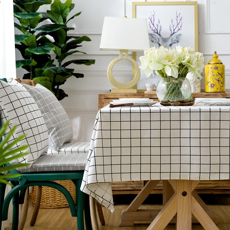 Vintage Geometric Striped White Table Cloth Japan Style Plain Tablecloth Rectangle Table Cover Washable Home Decor Tablecloths
Vintage Geometric Striped White Table Cloth Japan Style Plain Tablecloth Rectangle Table Cover Washable Home Decor Tablecloths