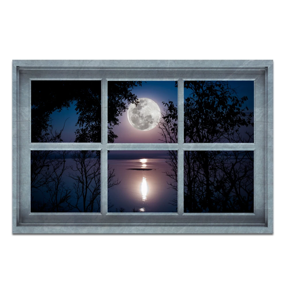 1 Piece Scenery Outside The Window Home Decor Poster Full Moon Print Canvas Art Modern Style Picture Living Room Wall Art
1 Piece Scenery Outside The Window Home Decor Poster Full Moon Print Canvas Art Modern Style Picture Living Room Wall Art