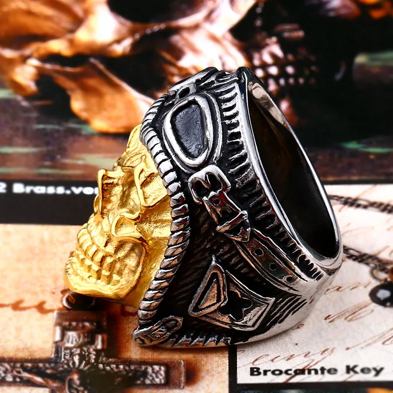 BEIER Dropshipping Wholesale 316L Stainless Steel Jewelry Skull Astronaut Punk Man`s Ring BR8 395|ring wholesale|wholesale ringsjewelry skull |
