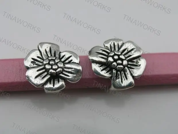 FREE SHIPPING 30pcs Antique Silver 10.4x6.4mm Flower Slider Spacer Findings For Licorice Leather--PAT185
FREE SHIPPING 30pcs Antique Silver 10.4x6.4mm Flower Slider Spacer Findings For Licorice Leather--PAT185