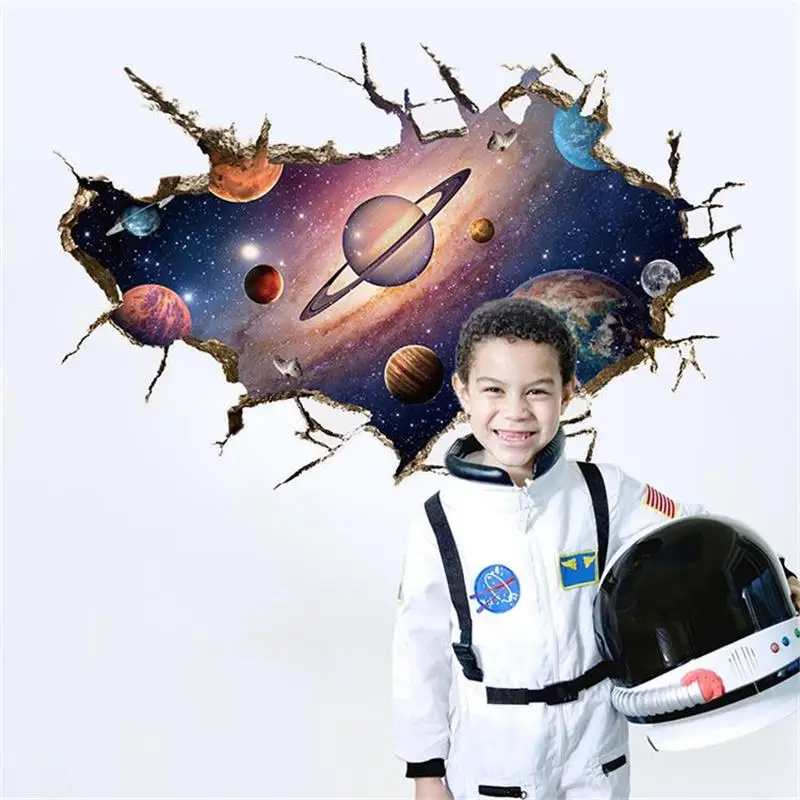 60*90CM 3D Wall Stickers Decals Wall Crack Galaxy Space meteor Ceiling Home Decor PVC wallpaper Original Kids Living Room
60*90CM 3D Wall Stickers Decals Wall Crack Galaxy Space meteor Ceiling Home Decor PVC wallpaper Original Kids Living Room