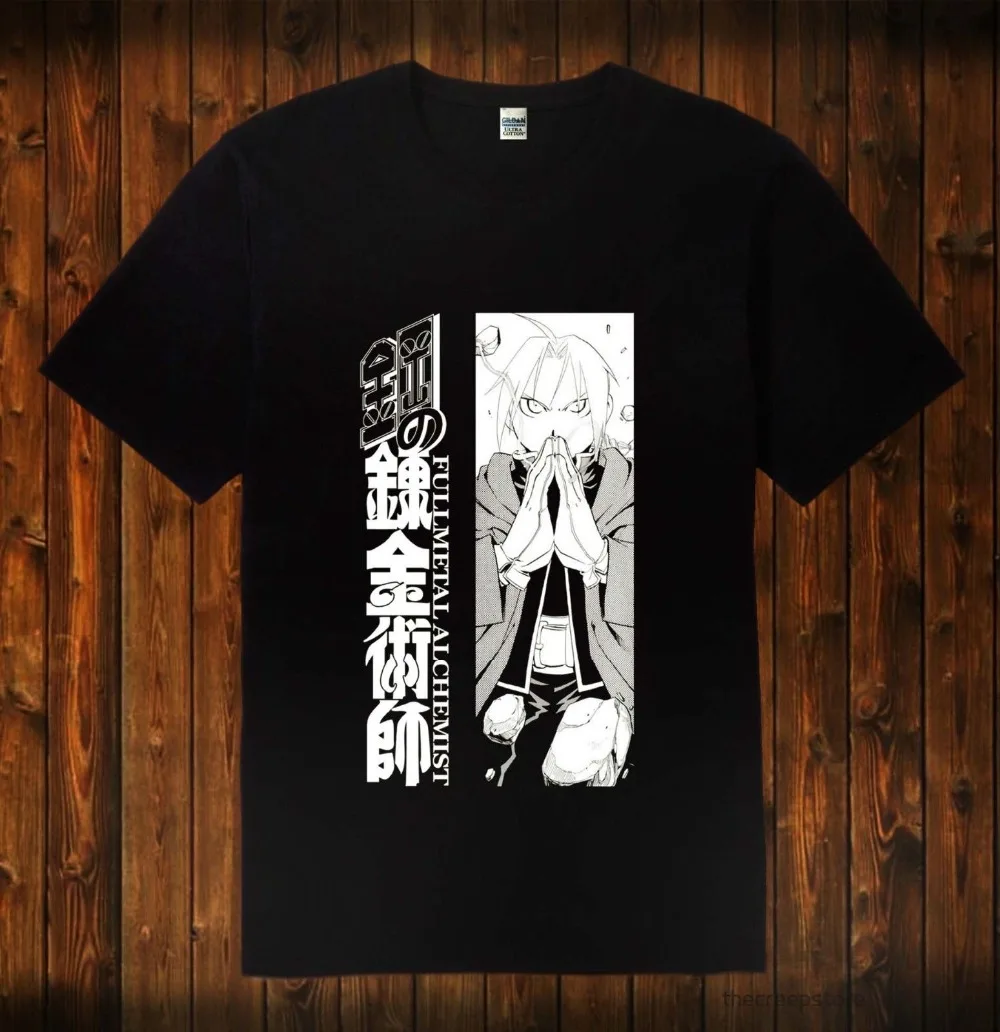 New Full Metal Alchemist Ed Ward Anime Manga Black Men'S Fashionable 2019 Summer Casual Hipster Pattern Tee Letter Print T Shirt
New Full Metal Alchemist Ed Ward Anime Manga Black Men'S Fashionable 2019 Summer Casual Hipster Pattern Tee Letter Print T Shirt