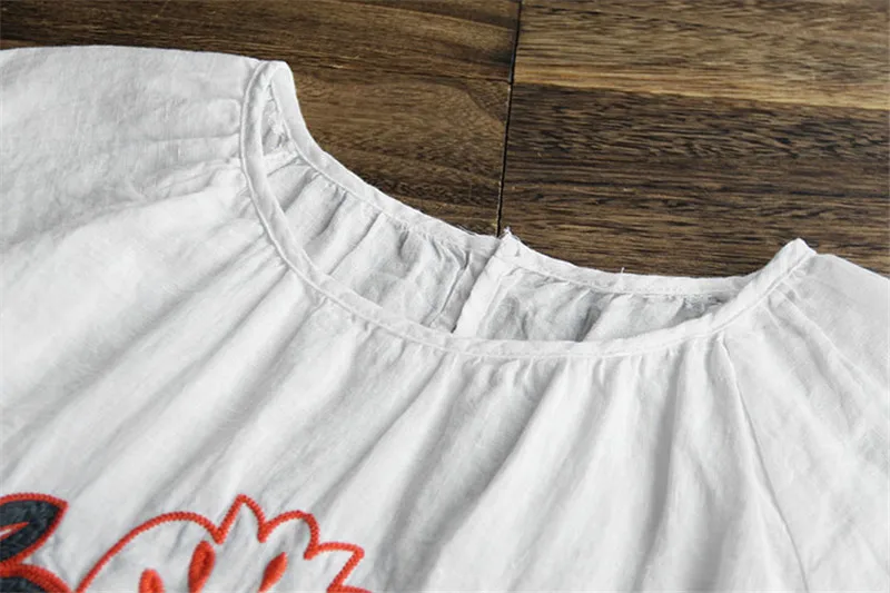 Spring Embroidery womens tops and blouses for women 2019 Cotton Loose o-neck Short Sleeve shirts
Spring Embroidery womens tops and blouses for women 2019 Cotton Loose o-neck Short Sleeve shirts