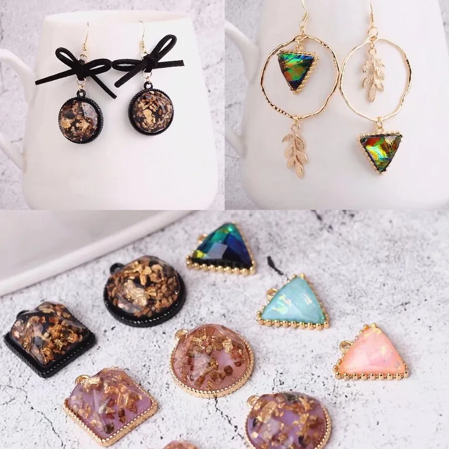 10pc triangle square jewelry pendant bling enamel charm DIY Ornament accessories of necklace bracelet earring fitting
10pc triangle square jewelry pendant bling enamel charm DIY Ornament accessories of necklace bracelet earring fitting