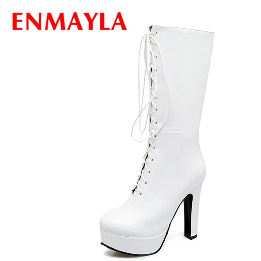 ENMAYLA/модные полусапожки на высоком каблуке и платформе со шнуровкой в британском стиле Вечерние Клубные Туфли с круглым носком женские боти...
ENMAYLA/модные полусапожки на высоком каблуке и платформе со шнуровкой в британском стиле Вечерние Клубные Туфли с круглым носком женские боти...