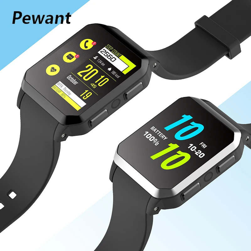 Смарт часы Pewant KW06 IP68 водонепроницаемые GPS MTK6580 наручные спортивный монитор