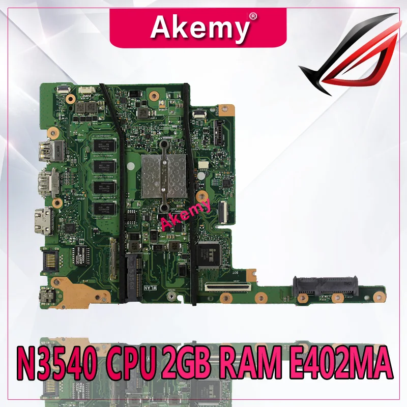 Akemy N3540 CPU 2GB RAM E402MA motherboard For Asus E502MA E402MA 14" REV 2.0 N3540 laptop SR1YW 2G
Akemy N3540 CPU 2GB RAM E402MA motherboard For Asus E502MA E402MA 14" REV 2.0 N3540 laptop SR1YW 2G