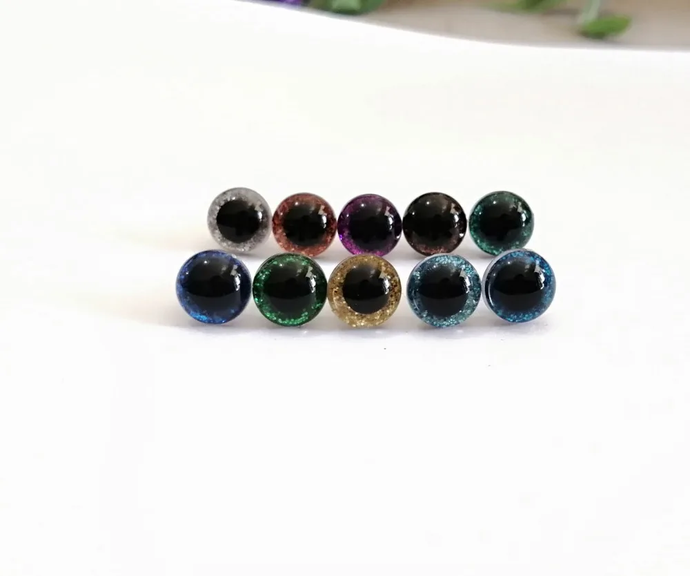 1000pcs/lot new 9mm/10mm/11mm/12mm tiny round plastic clear toy safety eyes + glitter Nonwovens + hard washer-size color option
1000pcs/lot new 9mm/10mm/11mm/12mm tiny round plastic clear toy safety eyes + glitter Nonwovens + hard washer-size color option