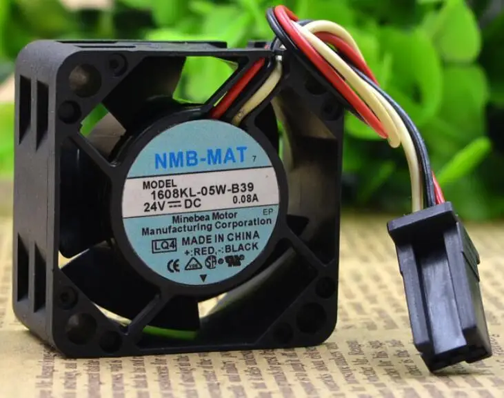 NMB 1608KL-05W-B39 24V 0.07A 4 см 40203 провод вентилятора системы FANUC | Электроника