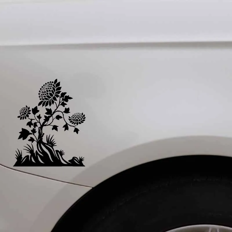 YJZT 16.3CM*19.6CM Flower Creative Design And Decoration Car Sticker Vinyl Decal Black/Silver C23-0611
YJZT 16.3CM*19.6CM Flower Creative Design And Decoration Car Sticker Vinyl Decal Black/Silver C23-0611