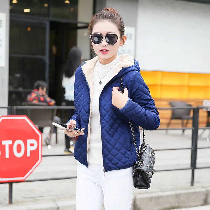 Parkas basic jackets Female Women Winter plus velvet lamb hooded Coats Cotton Winter Jacket Womens Outwear coat
Parkas basic jackets Female Women Winter plus velvet lamb hooded Coats Cotton Winter Jacket Womens Outwear coat