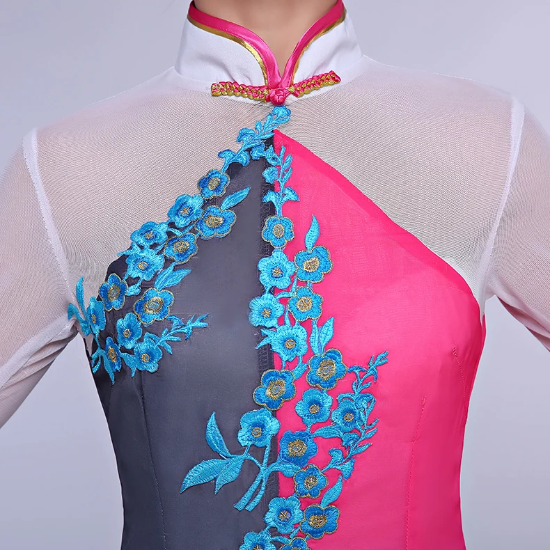 Yong Mei Plum Blossom Pink Gradient Chiffon Dance Costume Classical Folk Dance Modern Dance Fan and Umbrella Dance Costume
Yong Mei Plum Blossom Pink Gradient Chiffon Dance Costume Classical Folk Dance Modern Dance Fan and Umbrella Dance Costume