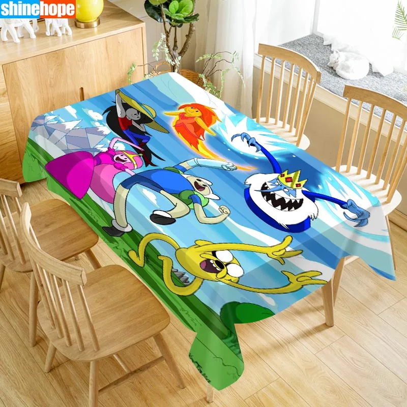 Custom Adventure Time Table Cloth Oxford Print Waterproof Oilproof Home Rectangular Party Table Cover 100X140cm/140X250cm
Custom Adventure Time Table Cloth Oxford Print Waterproof Oilproof Home Rectangular Party Table Cover 100X140cm/140X250cm