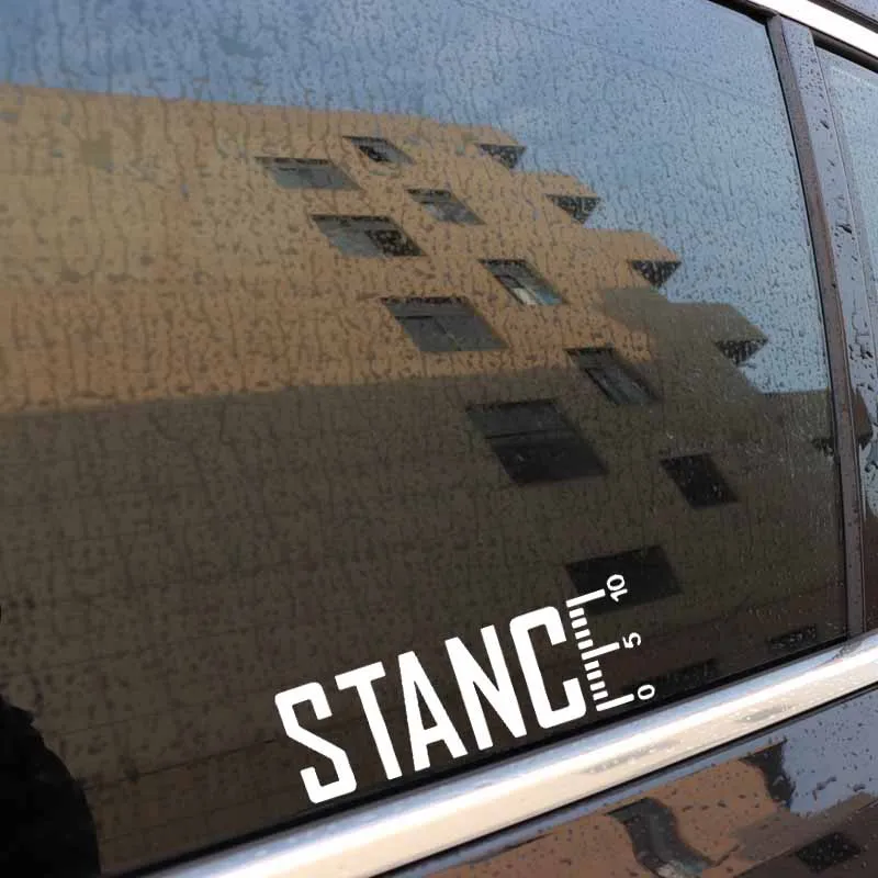 YJZT 15 см * 5 2 STANCE Turbo наклейка забавная Виниловая для автомобиля черный серебристый